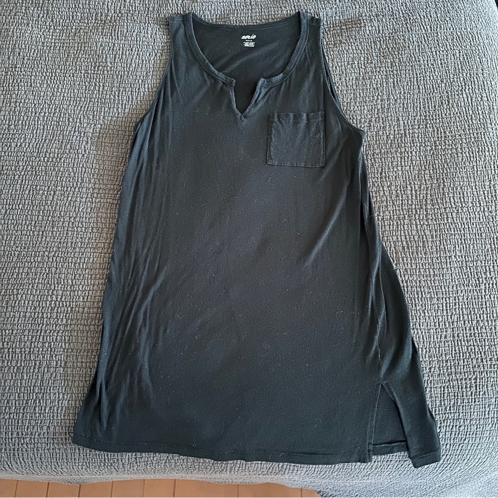 Aerie Black Cotton Dress